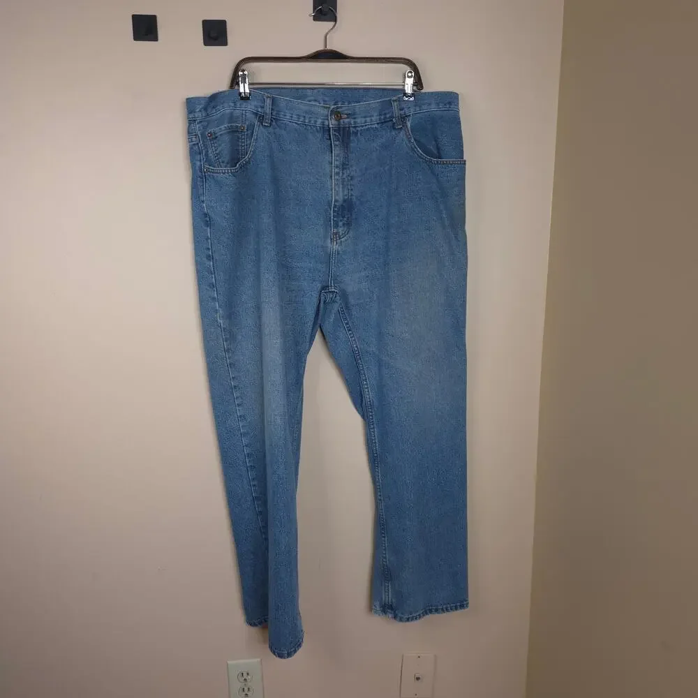 Big Creek Clothing Relaxed Fit Medium Wash Straight Leg Jeans Size 44x32